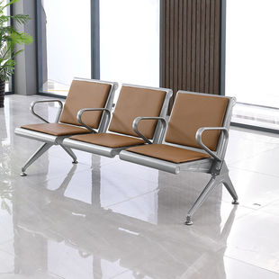 奈高连排椅机场椅公共座椅长椅银行医院等候椅输液椅休闲排椅橙色