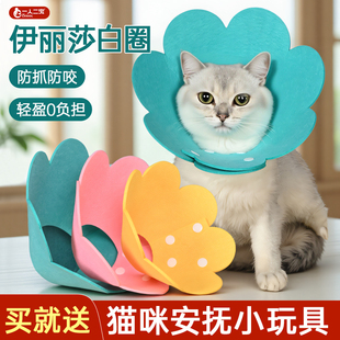 猫伊丽莎白圈猫咪软头套宠物防咬头罩幼猫狗狗防舔神器不影响吃饭