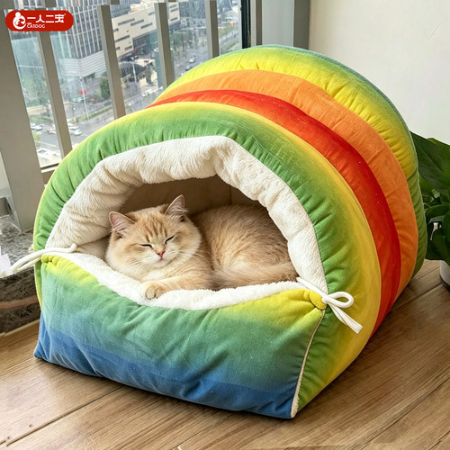 猫窝加厚保暖冬季毛绒封闭式狗窝