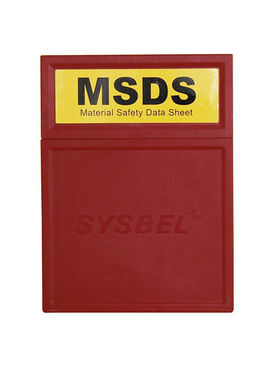 西斯贝尔/SYSBELWAB001安全柜附件MSDS资料存储盒红色1台装