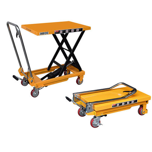 奕多美150kg升高0.72米（台面700×450）折叠把手液压平台车剪叉