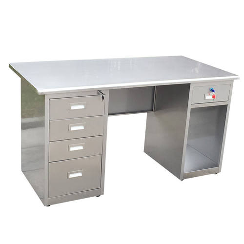 奕多美304不锈钢办公桌操作台无尘车间工作台五斗一空1600*700*75