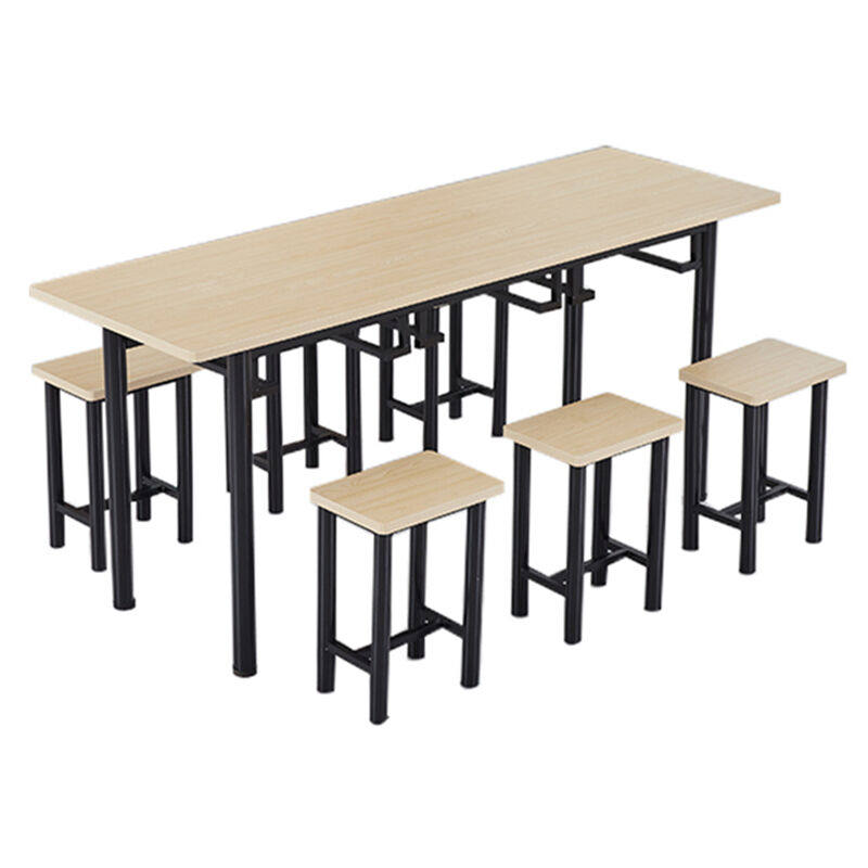 奕多美食堂餐桌椅一桌六凳圆管防火板长方形饭桌学校工厂餐桌YDM-,商业/办公家具,食堂餐桌椅,淘宝优惠券,粉丝福利购,淘宝优惠卷