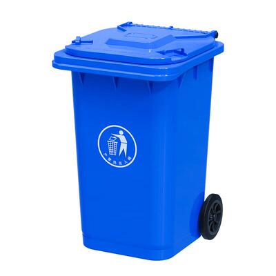 科力邦(Kelibang)户外垃圾桶翻盖果皮箱KB1003100L蓝色(个)