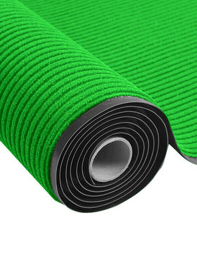 爱柯部落双条纹复合地垫1.2m宽×15m长绿色7mm厚整卷可裁剪D-086