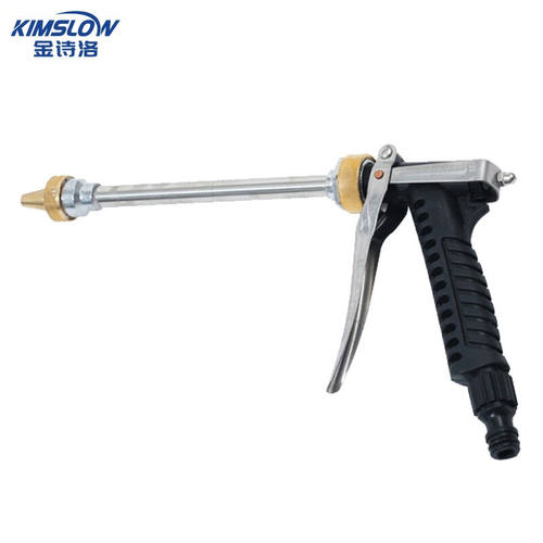 金诗洛K5050金属铜头长杆直插水枪多功能擦车洗车清洁工具可调节