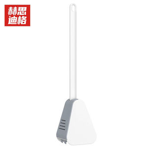 赫思迪格JG-1187高尔夫硅胶马桶刷无死角壁挂长柄清洁刷防漏底座