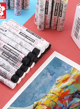 【多种颜色可选】日本SAKURA樱花牌cray-pas蜡笔单只原装补充装白色黑色油画棒画笔diy手绘填色笔儿童幼儿园