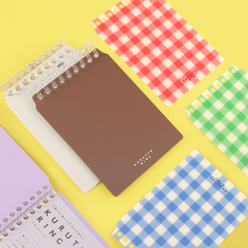 【新品】日本maruman满乐文迷你KURUTTO RING活页本DIY 9孔活页环学生随身本迷你便携式小清新记事本官方正品