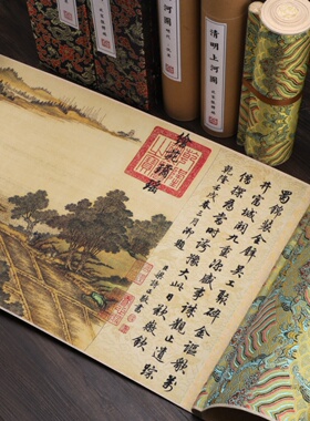 清明上河图上绘满瞭清英和清代的全景。十幅名画装饰，全画卷高清