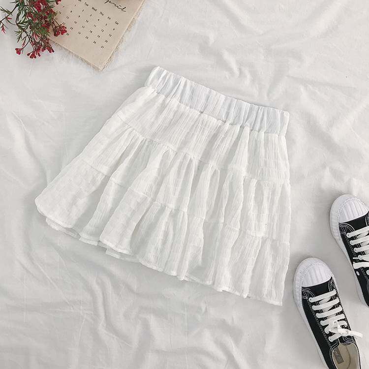 松紧高腰格子半身裙夏季新款女学院风百搭韩版内衬a字百褶短裙子|ruв категории Женская одежда, юбка - от Buy2taobao.com для оказания профессиональной услуги покупки агента Taobao