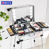 OBOX化妆箱专业跟妆师带镜子带灯化妆师专用拉杆跟妆箱子2026新款