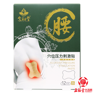 穴位压力刺激贴 10cm 13cm 盒 念初堂 12贴 腰部贴膏药 包邮