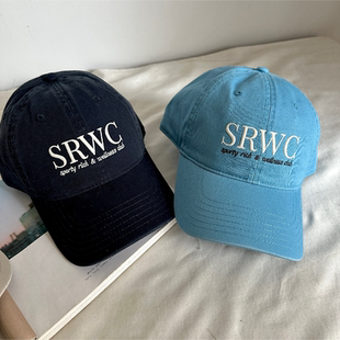 春夏新款字母黄色蓝色棒球帽鸭舌帽遮阳帽防晒帽百搭薄款男女适用