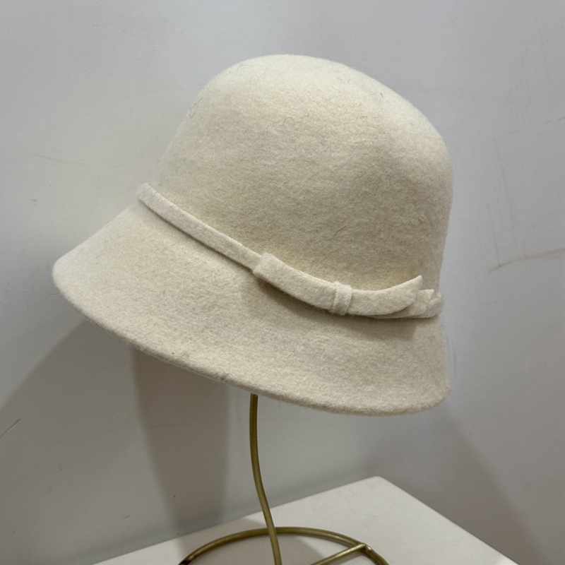 七月林优雅羊毛呢保暖渔夫帽