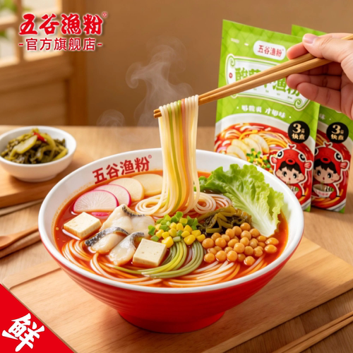 五谷渔粉-校门口的味道