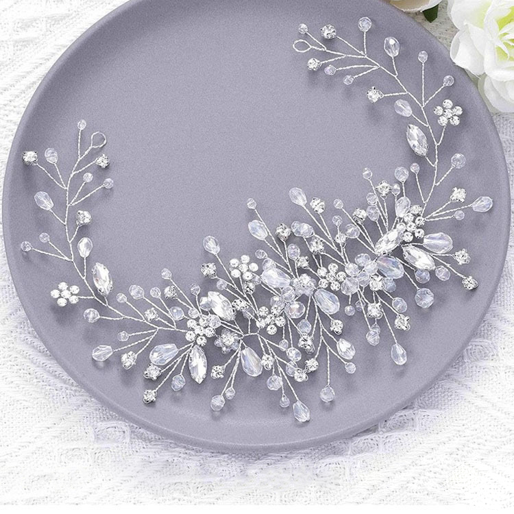 扉姿 摩登舞服发饰舞蹈演出比赛交谊舞华尔兹水晶头饰F038