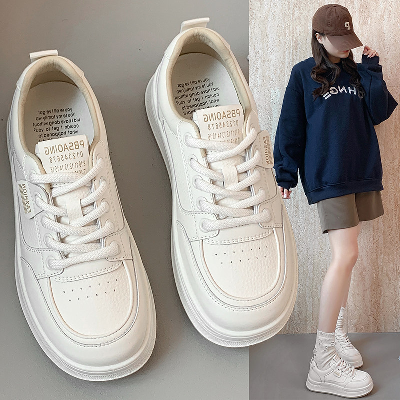 爆款厚底增高小白鞋女2025春季新款软底百搭休闲超火学生运动板鞋