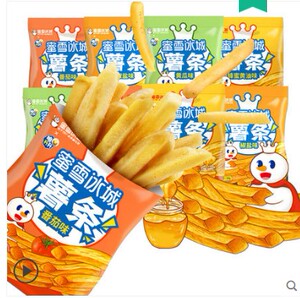 蜜雪冰城雪薯条王魔法铺Q弹面筋卷香辣口味20g*100袋零食小吃休闲