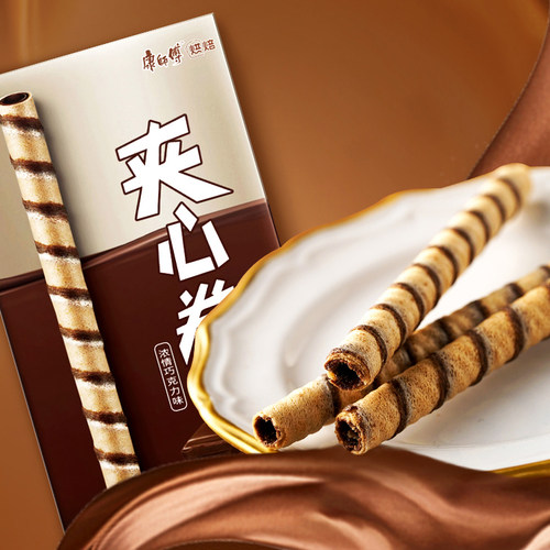 康师傅3+2夹心卷55g儿童休闲零食