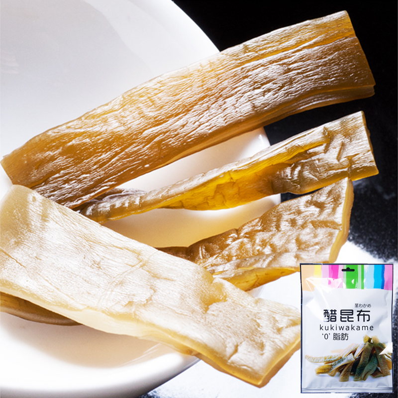 银魂神乐醋昆布即食海带裙带菜茎方便凉拌菜小零食125g大袋装