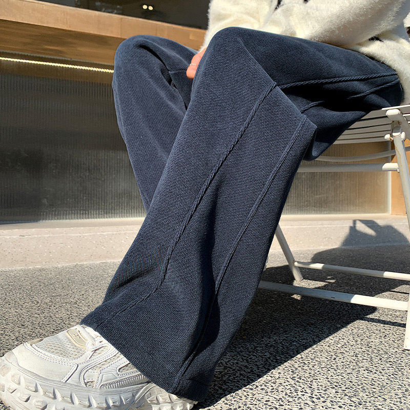 孕妇裤子秋冬外穿加绒阔腿裤保暖运动棉裤托腹卫裤休闲直筒裤冬款