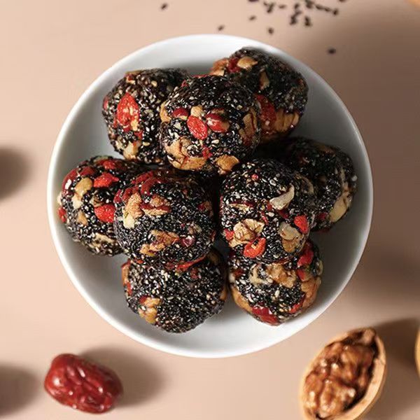 红枣枸杞核桃黑芝麻丸  九蒸九晒