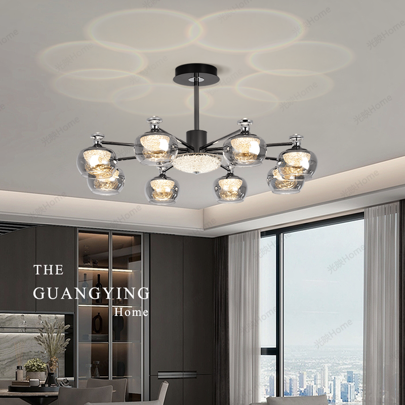 光映意式轻奢客厅吊灯高级感魔豆灯上下发光法式复古2025新款主灯,家装灯饰光源,客厅吊灯,淘宝优惠券,粉丝福利购,淘宝优惠卷