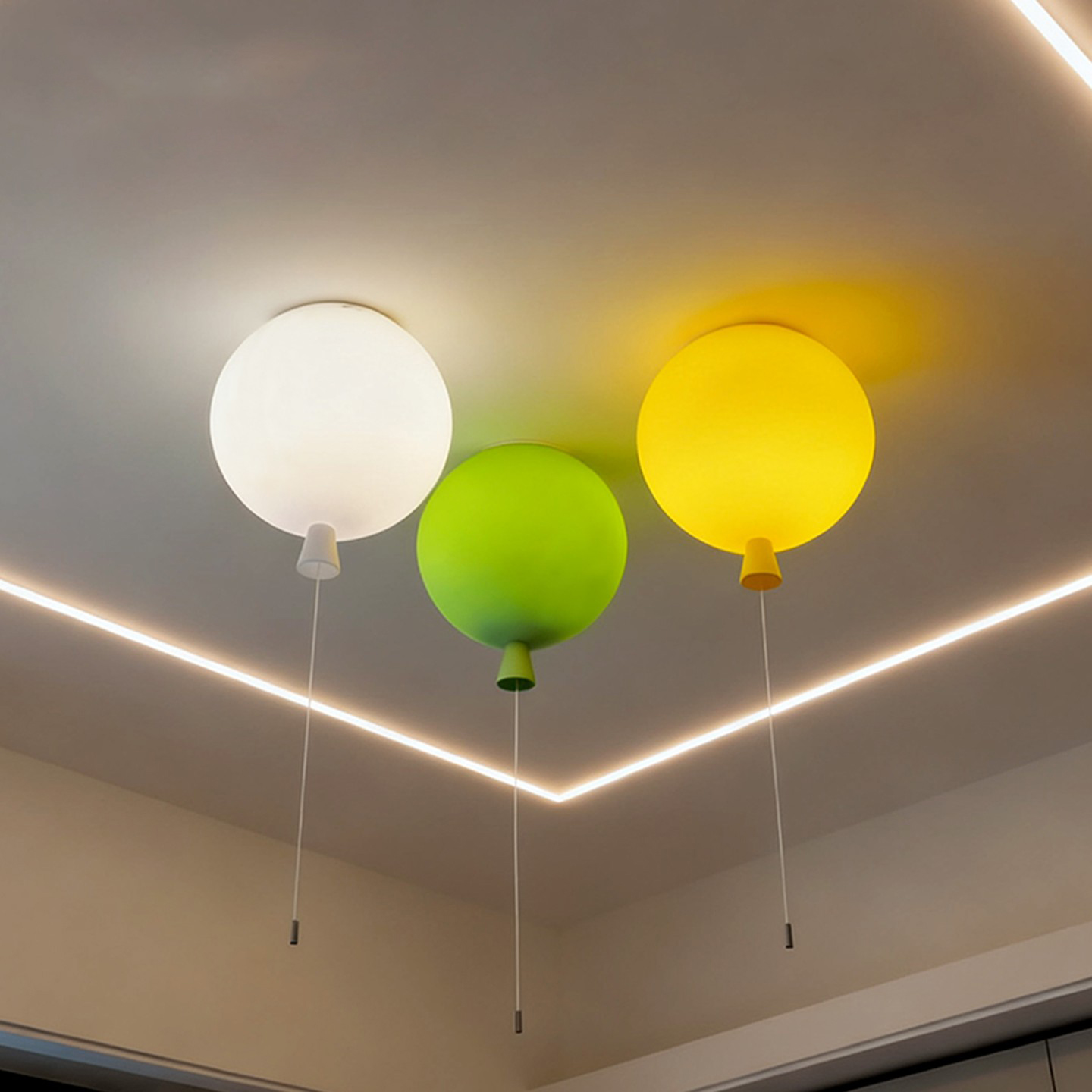 捷克Brokis Memory 彩色设计师气球吊灯儿童房卧室玄关法式吸顶灯