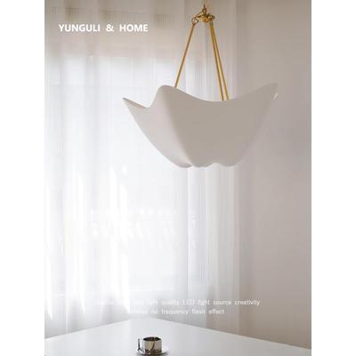 复古法式石膏吊灯客厅大厅主灯中古侘寂风设计师别墅餐厅卧室灯具