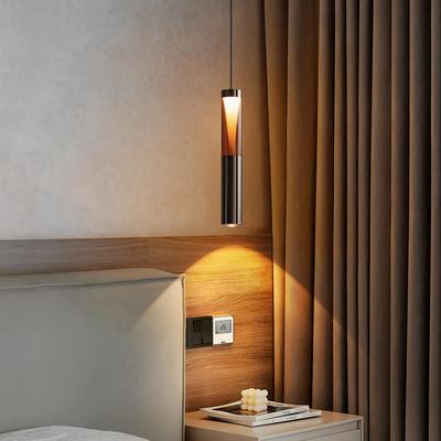 卧室床头吊灯意式极简升降吊线灯2025新款轻奢现代主卧床头吊线灯