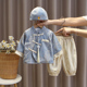 婴儿早秋中国风男宝宝满月衣服百天生日宴抓周服唐装 周岁礼服套装