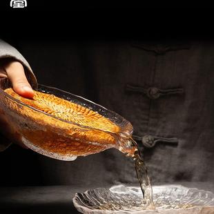 容山堂藤编玻璃壶承储水小茶盘干泡台建水壶托茶杯垫茶道配件