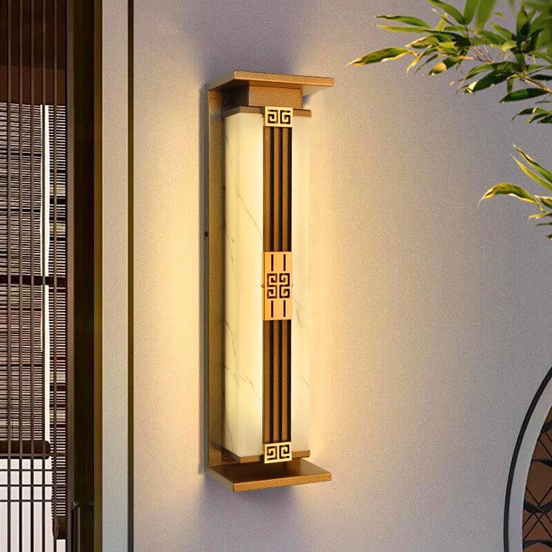 太阳能户外防水壁灯简约家用别墅庭院影壁墙灯室外大门两侧墙壁灯