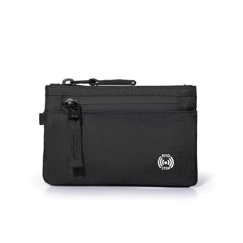 爆款rfid零钱包防盗刷卡包x-pac迷你旅行钱包带钥匙链