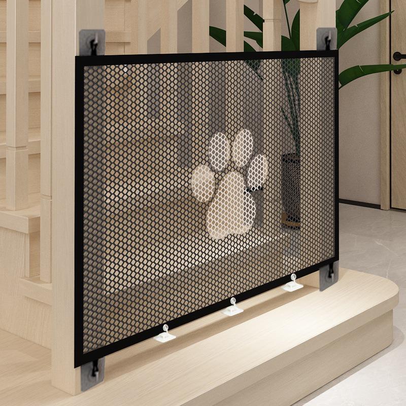 防底部钻宠物门栏狗狗隔离网可携式折叠式猫狗障碍防护网围栏免打