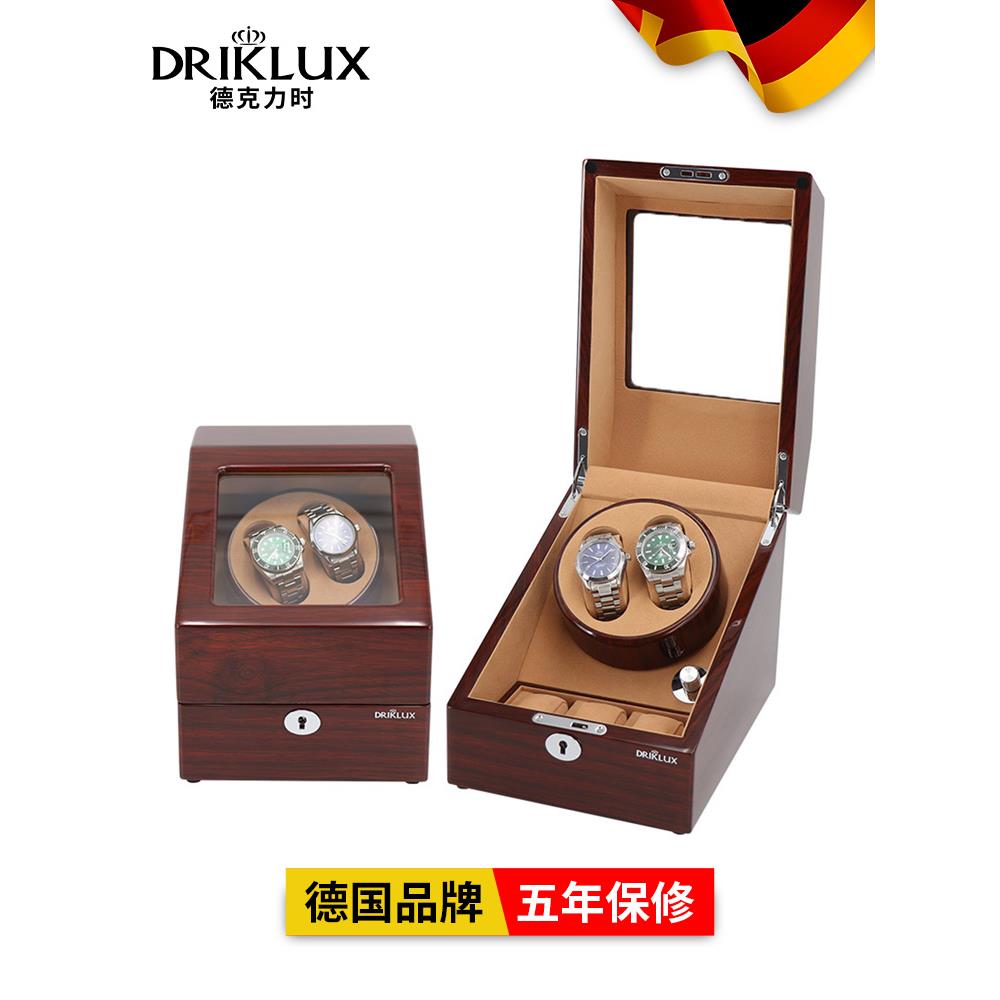 实木摇表器自动机械手表上链表盒摆转表上弦晃表放置器家用双表位