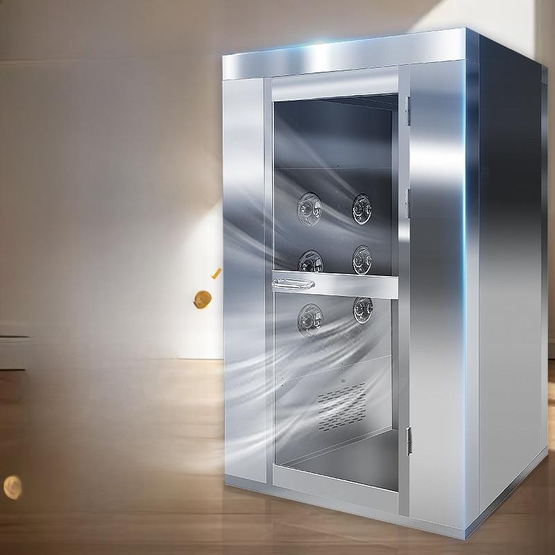 不锈钢风淋室工厂用净化无尘车间风淋门单人双吹风淋房货淋室通道