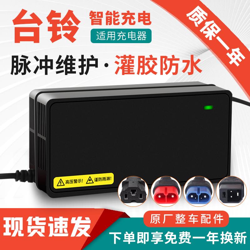 适用台铃电动车充电器48V12AH60V20AH72V32AH台铃电动车充电器