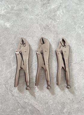 美国VISE-GRIP握手牌大力钳 10寸重型大力钳圆口直口曲口快速释放