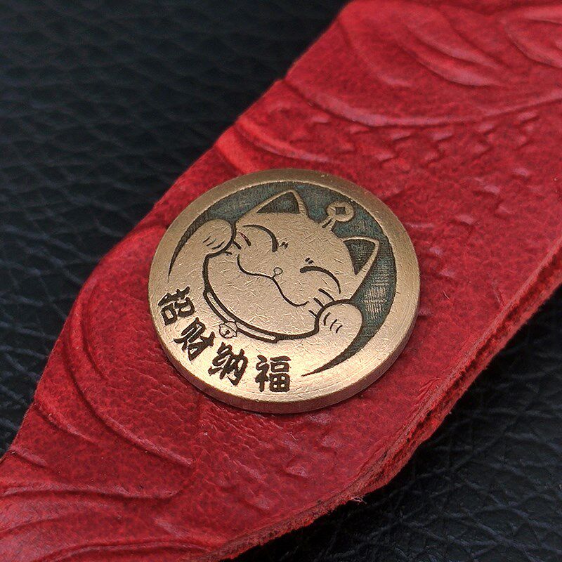 热销财布a扣纯铜皮带配件子母螺丝铆钉装饰扣皮具腰带配饰刀柄对