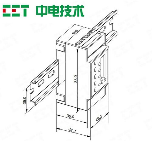 热销中电技术PMC-T406温度剩余电流组合智慧安全用V电电气火灾监