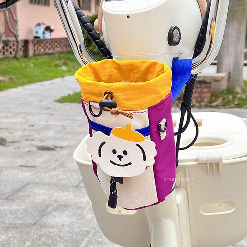 热销电动滑板车水杯挂包可爱卡通山地车通用多功R能水杯收纳置物