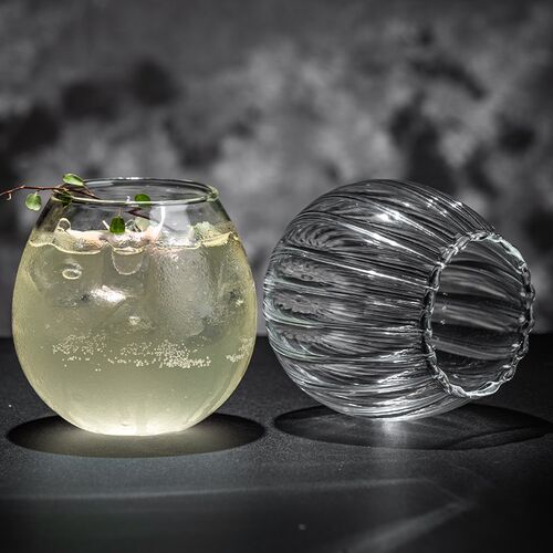 热销RM03创意圆球鸡尾酒杯气泡B水杯玻璃果汁杯冷饮杯月球杯酒吧