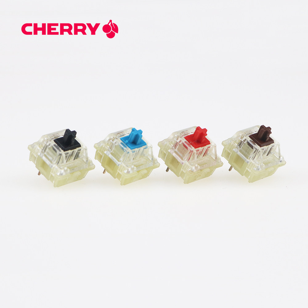 cherry德国樱桃机械键盘轴体开关青轴红轴茶轴静音粉轴银轴rgb轴