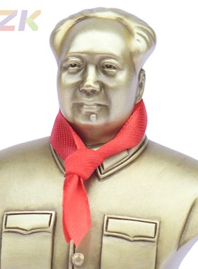 毛主席像黄铜汽车摆件摆饰车载车内饰品中控台毛爷爷铜像装饰摆c2