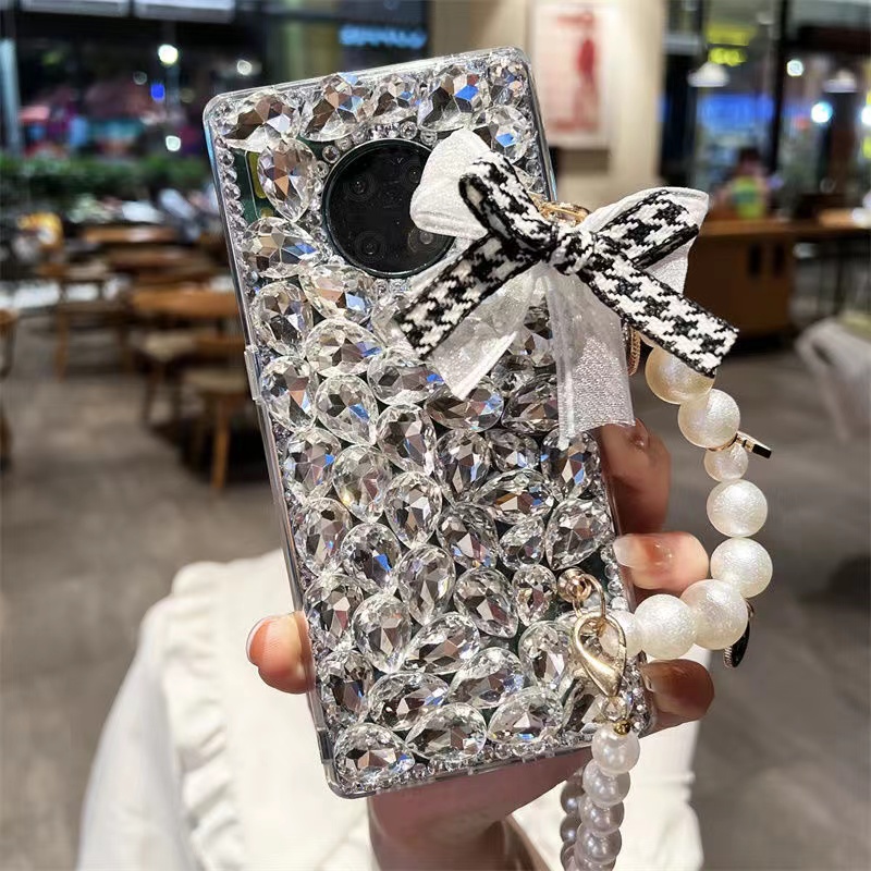 精准孔位水钻奢华手机壳