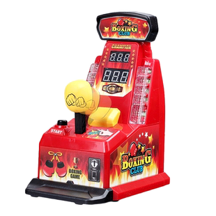 手指拳击机发泄整蛊儿童迷你弹力机拳王比赛桌面游戏机聚会玩具