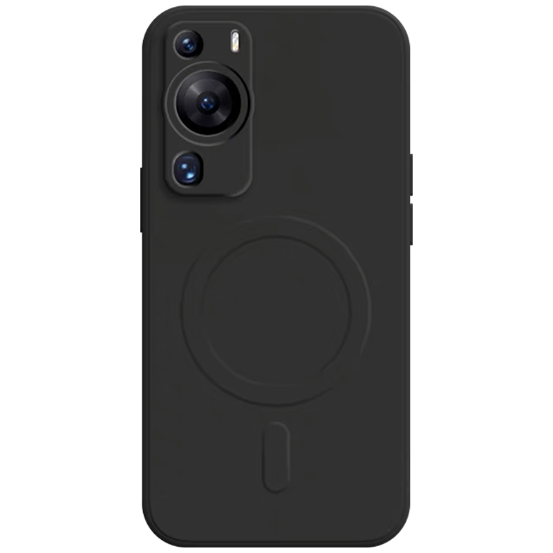 适用于华为P60手机壳新款magsafe磁吸液态硅胶华为P6Pro全包简约p6o男士女情侣防摔高端纯黑色磨砂超薄高级感