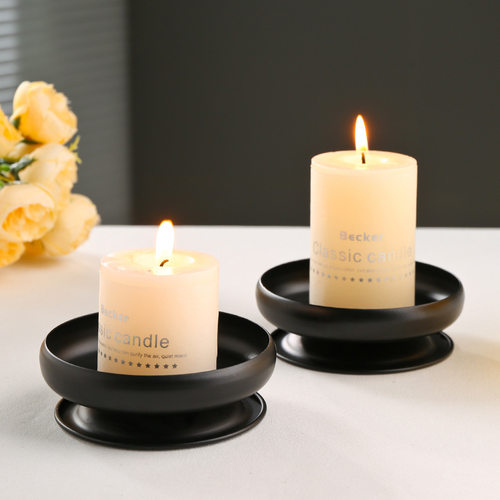 欧式浪漫新婚烛台摆件高级感酒店婚礼婚庆氛围金属装饰蜡烛杯